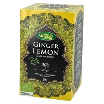 Ginger Lemon Био Чай джинджифил и лимон 30 гр х 20 филтърни пакетчета Artemis Bio