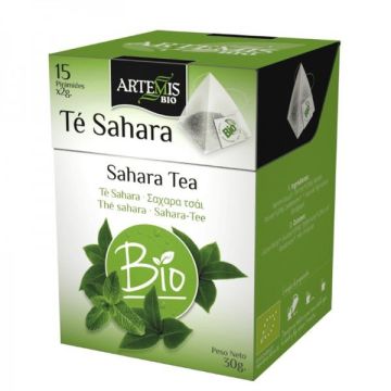 Te Sahara Зелен чай с мента Био х 15 филтърни пакетчета Artemis Bio