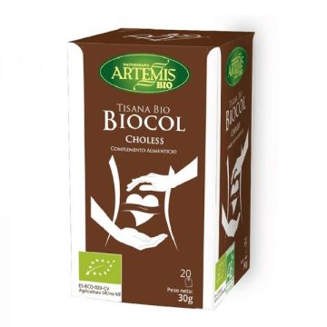 Biocol Чай за нормализиране нивото на холестерола био30 гр х 20 филтърни пакетчета Artemis Bio