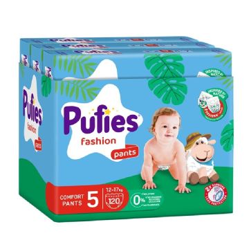 Pufies Pants Fashion 5 Junior Пелени - гащички 12-17 кг х 120 бр