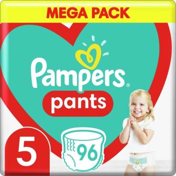 Пелени - гащички Pampers Pants Размер 5 Junior 12-17 кг 96 бр