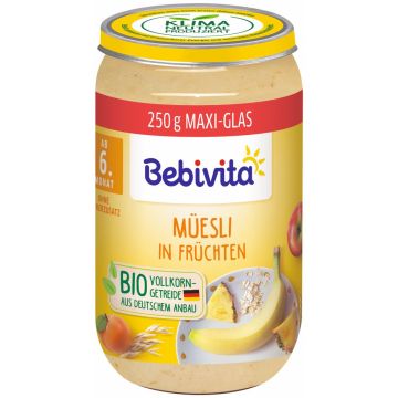 Bebivita Био каша плодове с мюсли  6 месеца+ 250 гр
