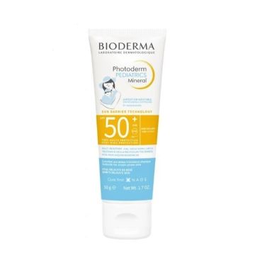 Bioderma Photoderm Pediatrics Mineral SPF50+ Слънцезащитен минерален крем за бебета и деца 50 г