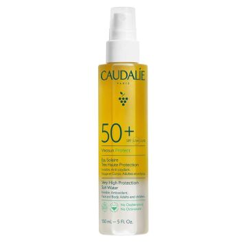 Caudalie Vinosun Protect Слънцезащитна вода за лице, тяло и коса с много висока защита SPF50+ 150 мл