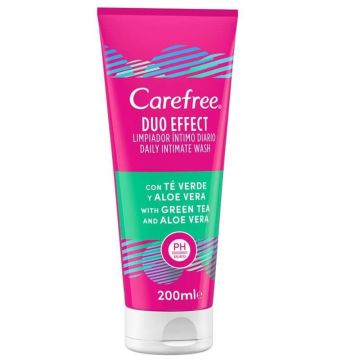 Carefree Duo Effect Интимен шампоан с алое вера и зелен чай 200 мл