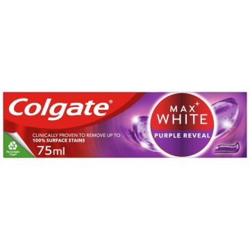 Colgate Max White Purple Reveal Освежаваща паста за зъби 75 мл