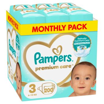 Пелени Pampers Premium Care Размер 3 200 бр