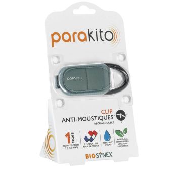 Parakito Репелентен клипс против комари Черен + Таблетки 2 бр Комплект