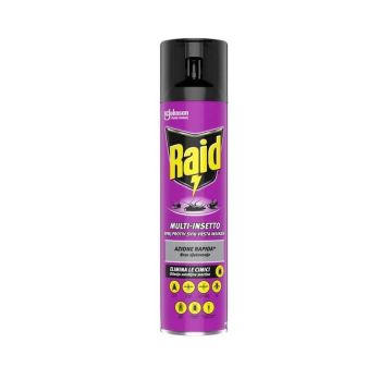 Raid Универсален аерозол срещу пълзящи, летящи и други видове насекоми 400 мл SC Johnson