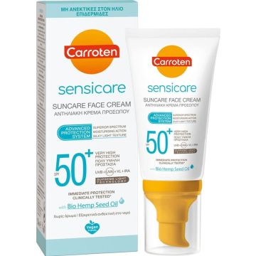 Carroten Sensicare Слънцезащитен крем за лице SPF50+ 50 мл