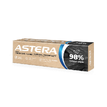 Astera Natural Charcoal+Mint Паста за зъби 75 мл