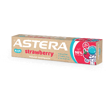 Astera Natural Kids Strawberry 0+ Детска паста за зъби 50 мл