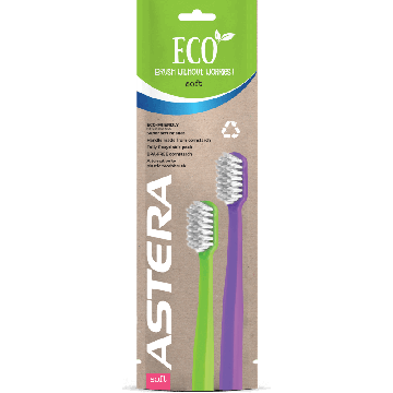 Astera Eco Super Soft 1+1 Четка за зъби