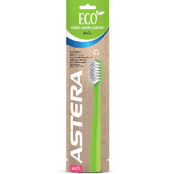 Astera Eco Super Soft Green Четка за зъби зелена