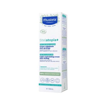 Mustela Stelatopia+ Липидовъзстановяващ крем за много суха до атопична кожа 150 мл