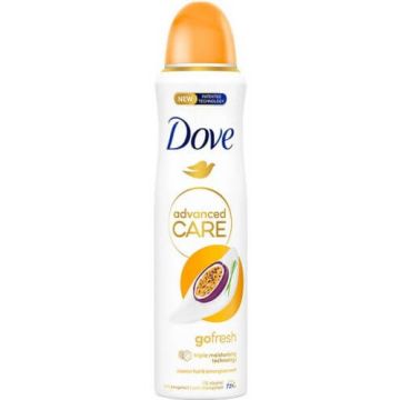 Dove Advanced Care Go Fresh Passion Fruit & Lemon Grass Дезодорант спрей против изпотяване за жени 150 мл