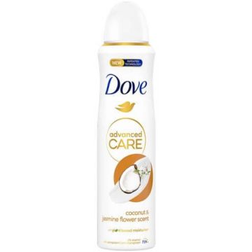 Dove Advanced Care Coconut & Jasmine Flower Дезодорант спрей против изпотяване за жени 150 мл