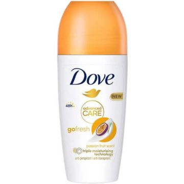 Dove Advanced Care Go Fresh Passion Fruit & Lemon Grass Дезодорант рол он против изпотяване за жени 50 мл