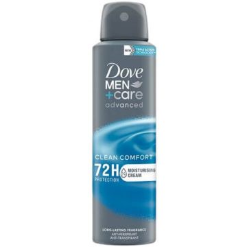 Dove Men+Care Advanced Clean Comfort Дезодорант спрей против изпотяване за мъже 150 мл
