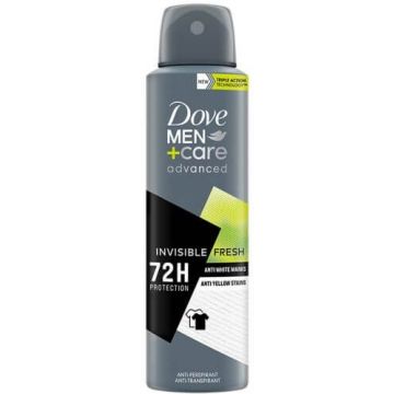 Dove Men+Care Advanced Invisible Fresh Дезодорант спрей против изпотяване за мъже 150 мл