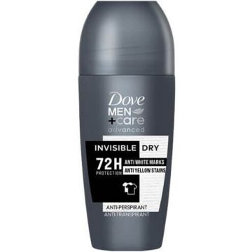 Dove Men+Care Advanced Invisible Dry Дезодорант рол он против изпотяване за мъже 50 мл