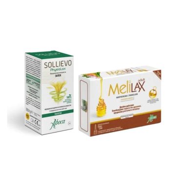 Aboca Sollievo PhysioLax при запек 45 таблетки + Melilax Mикроклизма за възрастни при запек 10 гр 6 бр Комплект