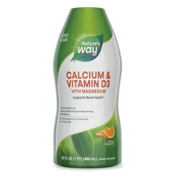 Nature’s Way Калций и Витамин D3 течна формула с бърза абсорбция 480 мл