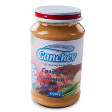 Ganchev Пюре градински зеленчуци със заешко месо 12М+ 220 г