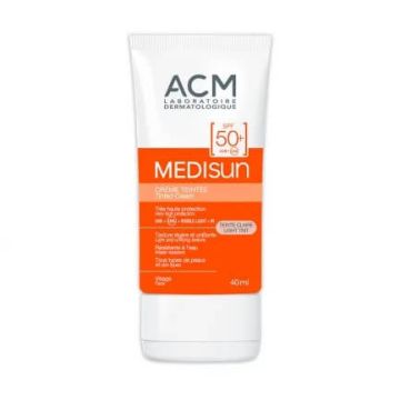 Medisun Слънцезащитен крем за лице за всеки тип кожа с цвят SPF50+ 40 мл