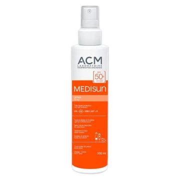 ACM Medisun SPF50+ Слънцезащитен спрей за лице и тяло без цвят за всеки тип кожа 200 мл