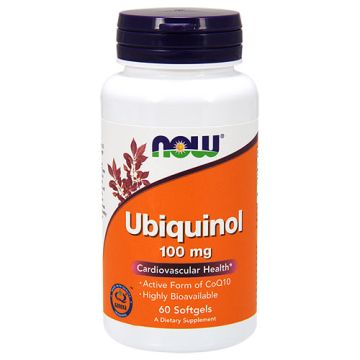 Now Foods Ubiquinol Убикинол 100 мг х 60 дражета