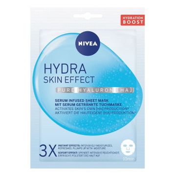 Nivea Hydra Skin Effect Хидратираща лист-маска за лице с хиалуронова киселина 1 бр