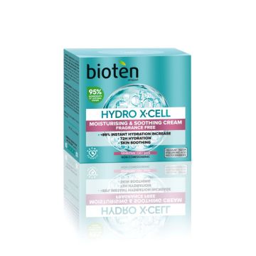 Bioten Hydro X-cell Moisturising&Soothing Cream Хидратиращ дневен крем за чувствителна кожа 50 мл