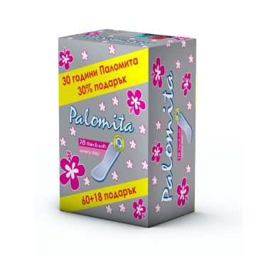 Palomita Thin & Soft Ежедневни дамски превръзки кутия 78 бр