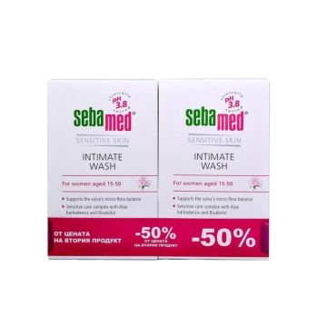 Sebamed Intimate Wash рН 3.8 Интимен душ гел с рН 3.8 х 200мл 1+1 