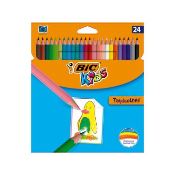 BIC Цветни Моливи Tropicolors 24 Цвята