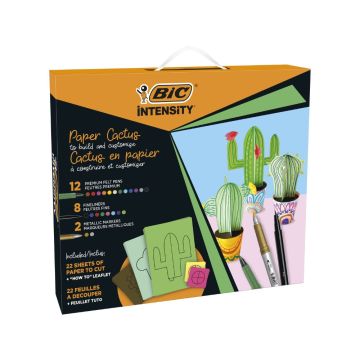 BIC Комплект за оцветяване Intensity Paper Cactus