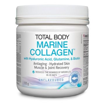 Natural Factors Total Body Marin Collagen Рибен колаген на прах, с хиалуронова киселина, глутамин и биотин 135 гр