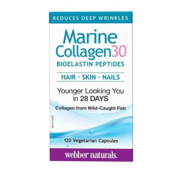 Webber Naturals Collagen30 Морски колаген с био еластинови пептиди 120 капсули