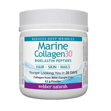 Webber Naturals Collagen30 Морски колаген на прах, с био еластинови пептиди 63 гр