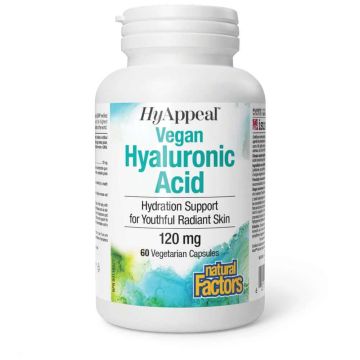 Natural Factors HyAppeal Хиалуронова киселина (веган) 120 мг 60 веган капсули