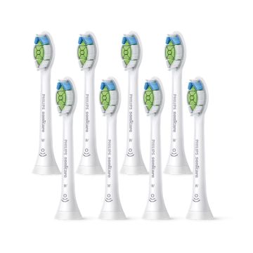 Накрайник за звукова четка за зъби Медиум Philips Sonicare Optimal White HX6068/87 8 бр