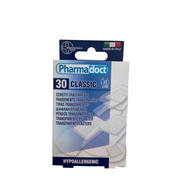 Pharmadoct Classic Прозрачен пластир с различни размери х 30 броя