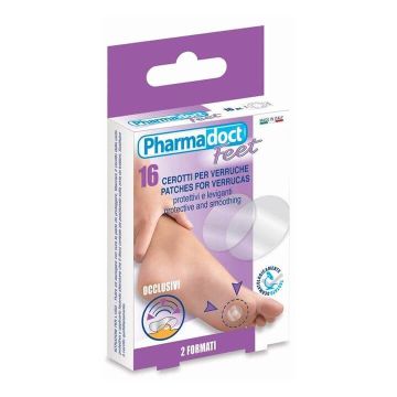Pharmadoct Feet Пластири за лечение на кокоши трън и брадавици х 16 броя