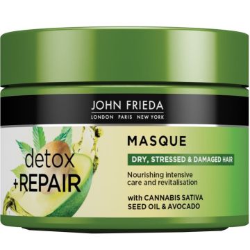 John Frieda Detox & Repair Детоксикираща маска за суха, стресирана и увредена коса 250 мл