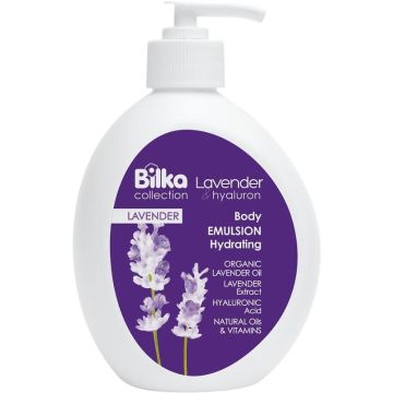 Bilka Lavender & Hyaluron Body Emulsion Хидратираща емулсия за тяло 350 мл