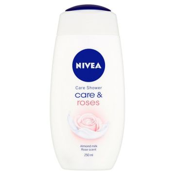 Nivea Care & Roses Подхранващ душ-гел за тяло с аромат на рози 250 мл