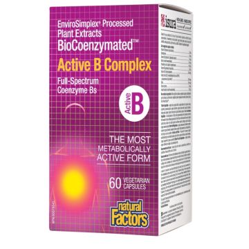 Natural Factors BioCoenzymated Актив В-Комплекс за нормален метаболизъм 60 капсули