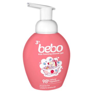Бебо Душ гел пяна с аромат малина 3+ години 300 мл