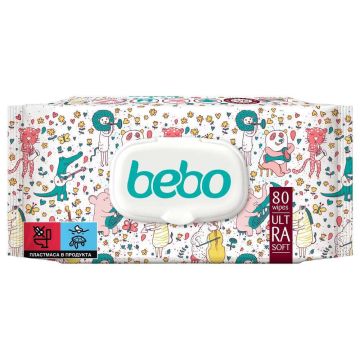 Bebo Влажни кърпички Ultra Soft х 80 бр